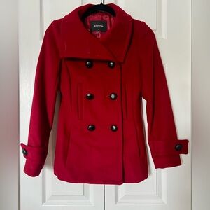 Babaton Aritzia Women's Red Double-Breasted Wool Cashmere Coat XXS